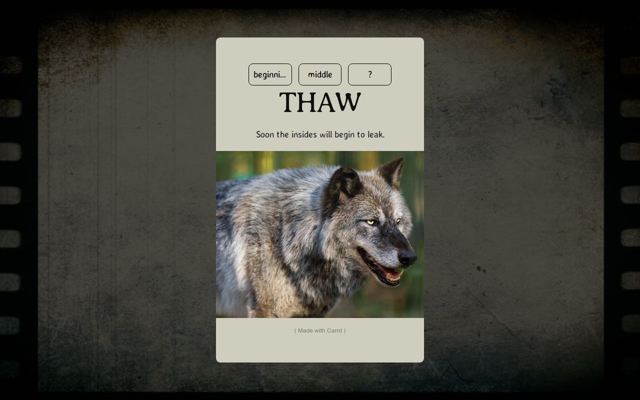 Carrd profile picture for @thaw